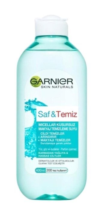Garnier Saf & Temiz Micellar Kusursuz Hassas Cilt Makyaj Temizleme Suyu 400 ml