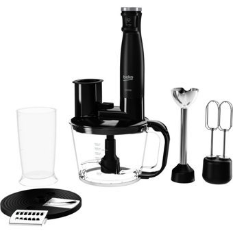 Beko RHB5050B 1000 ml Plastik Buz Kırıcılı Turbo Fonksiyonlu Çift Bıçaklı 3'lü Büyük Blender Seti Siyah