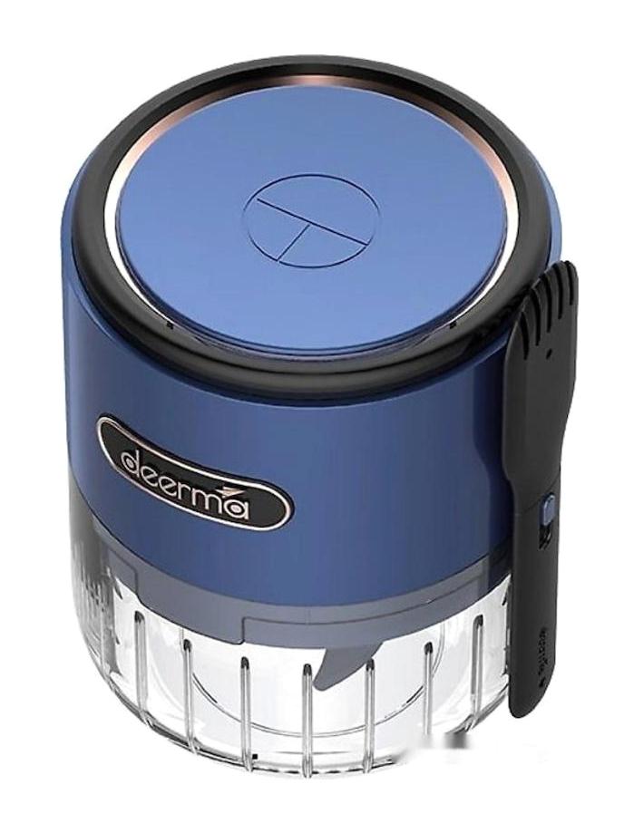 Deerma JS100 150 ml Cam Çift Bıçaklı Tekli Mini Standlı Blender Mavi