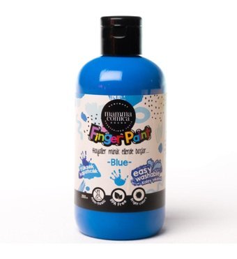 Mamma comica Yıkanabilir 250 ml Mavi Parmak Boyası
