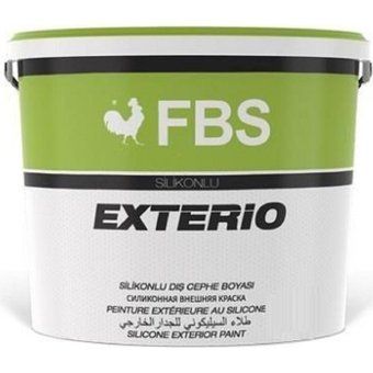 Fbs Exterio Silikonlu Su Bazlı Dış Cephe Boyası 20 kg Boncuk Mavi