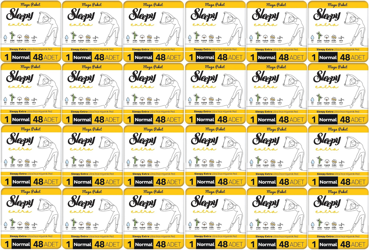 Sleepy Extra Normal Organik İnce 48'li Hijyenik Ped 24 Adet