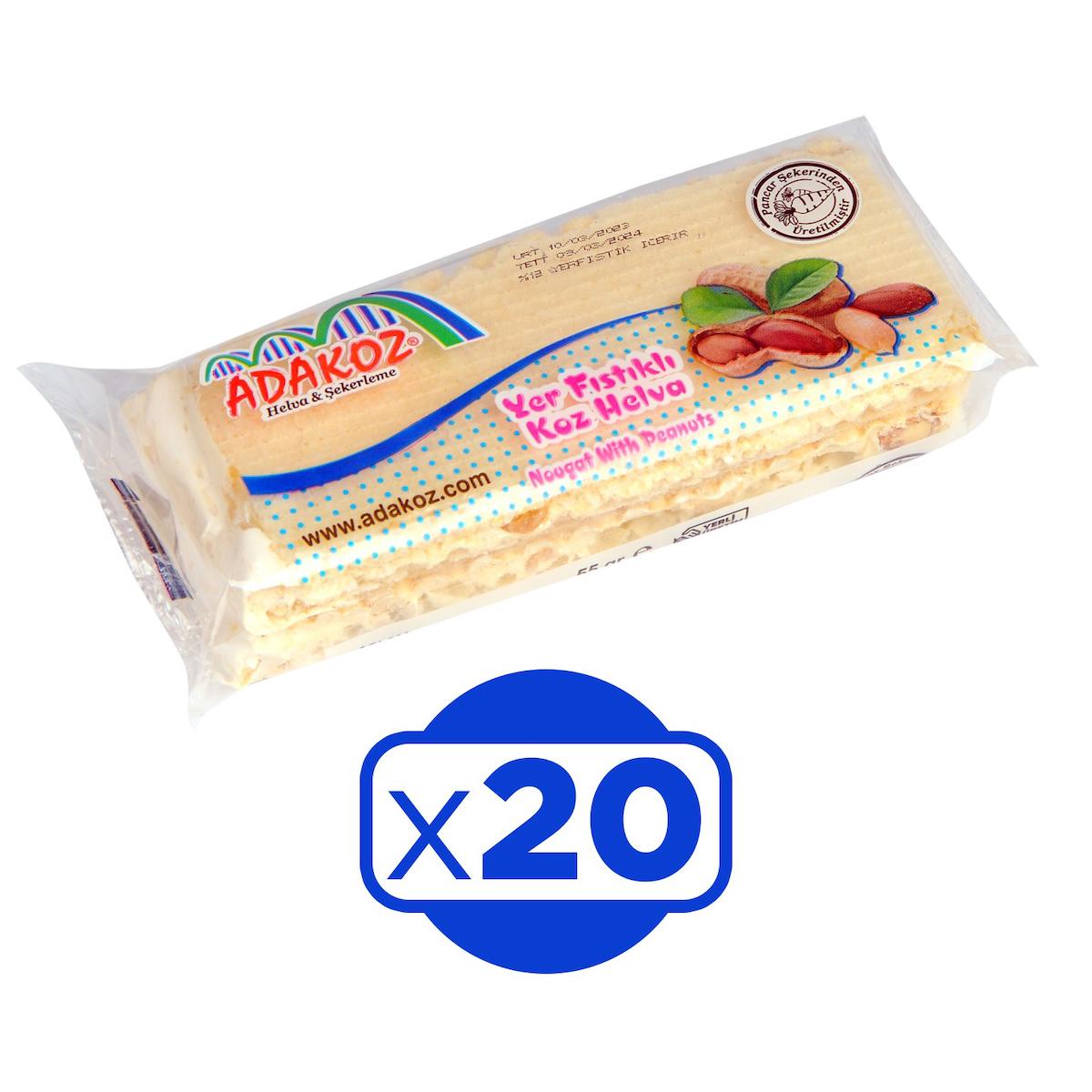 Adakoz Yer Fıstıklı Koz Helva 20x55 gr