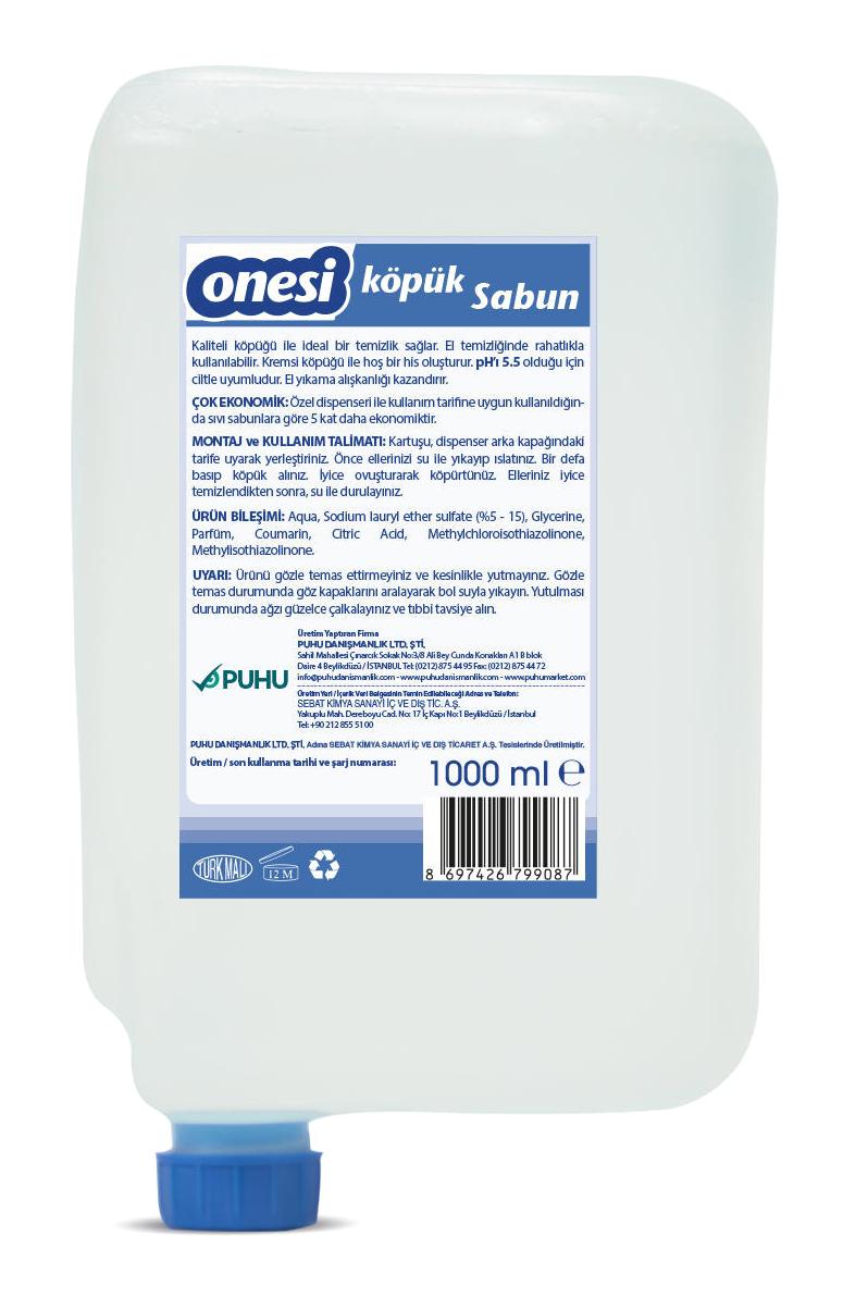 Onesi Köpük 12'li Sıvı Sabun 1 lt