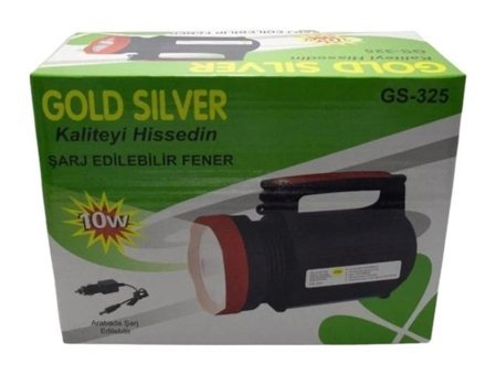 Gold Silver GS-325 LED Şarjlı El Feneri