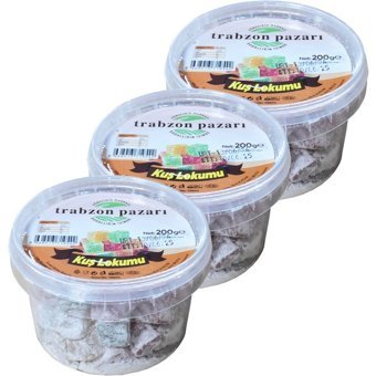 Trabzon Pazarı Doğal Meyve Aromalı Lokum Kuş 200 gr
