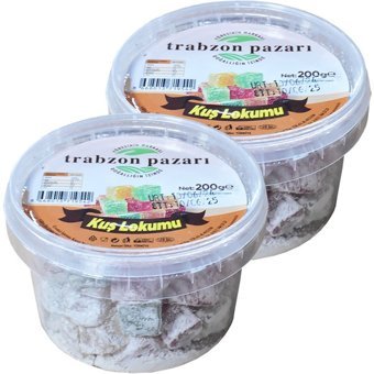 Trabzon Pazarı Doğal Meyve Aromalı Lokum Kuş 200 gr