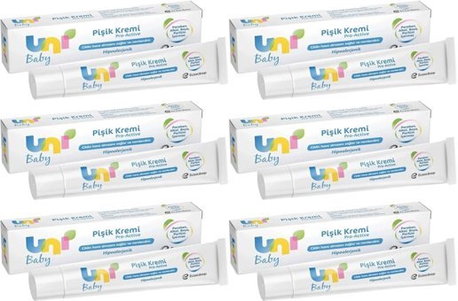 Uni Baby Parfümsüz Parabensiz Pişik Kremi 6x30 ml