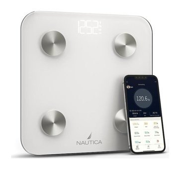 Nautica Basic Collection Yağ Ölçen Vücut Analizi Yapan Bluetoothlu Kas Ölçen Cam Dijital Akıllı Tartı