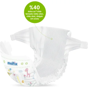 Molfix Pure & Soft 4 Numara Cırtlı Bebek Bezi 56 Adet