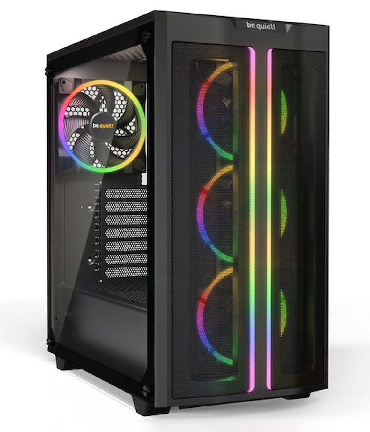 Be Quiet! Pure Base BGW43 RGB 4 Fanlı Siyah Dikey Kullanım Mid Tower Oyuncu Bilgisayar Kasası