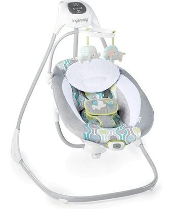 Ingenuity Simple Comfort Everston Sallanır Oyuncaklı Müzikli Ana Kucağı Mavi