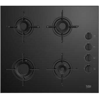 Beko BOCD T 6011 ES Cam 4 Gözlü Siyah Doğalgazlı Ankastre Ocak