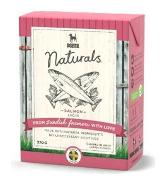 Bozita Naturals Somonlu Jöleli-Parça Etli Yetişkin Yaş Köpek Maması 370 gr