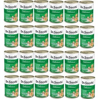 Dr.sacchi Premium Kuzu Etli Jöleli-Parça Etli Yetişkin Yaş Köpek Maması 400 gr 24'lü