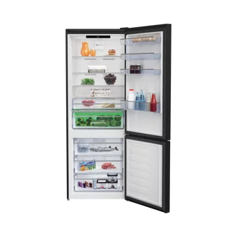 Beko 670561 ESC Çift Kapılı Statik D Enerji Sınıfı 514 lt Siyah Alttan Donduruculu Solo Kombi Tipi Buzdolabı