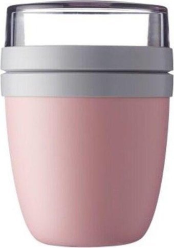 Mepal Lunch Pot Ellipse Pembe 2'li Yuvarlak Çelik Saklama Kabı 500 ml