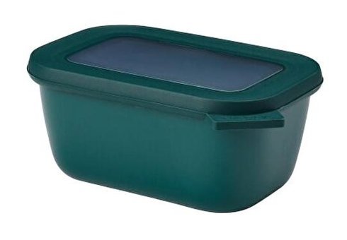 Mepal Koyu Yeşil Multi Bowl Cirqula Rectangular Koyu Yeşil 2'li Dikdörtgen Plastik Saklama Kabı 750 ml