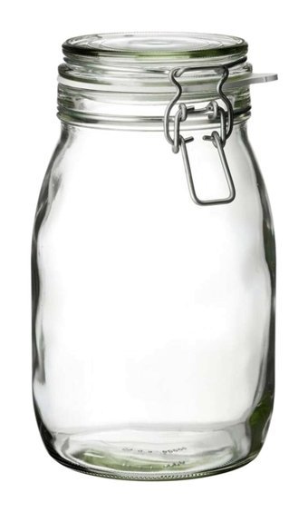 Ikea Korken 2'li Yuvarlak Cam Saklama Kabı 1.8 lt