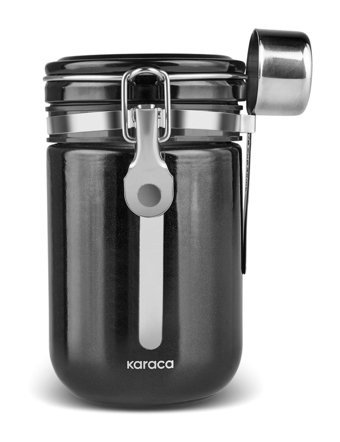 Karaca Mastermaid Siyah Kilitli Kapaklı Yuvarlak Cam Saklama Kabı 650 ml