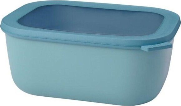 Mepal Açık Mavi Multi Bowl Cirqula Rectangular Açık Mavi 2'li Dikdörtgen Plastik Saklama Kabı 3 lt