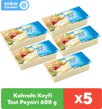 Pınar Tost Peyniri Kaşar İnek Peynir 5x600 gr