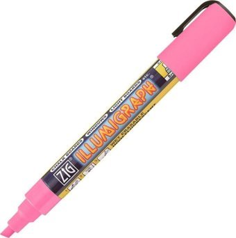 Zig Illumigraph Likit Silinebilir Pembe Tahta Kalemi