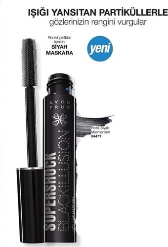 Avon True Supershock Black Illiusion Mesmerized Hacim Veren-Kıvırma Siyah Maskara