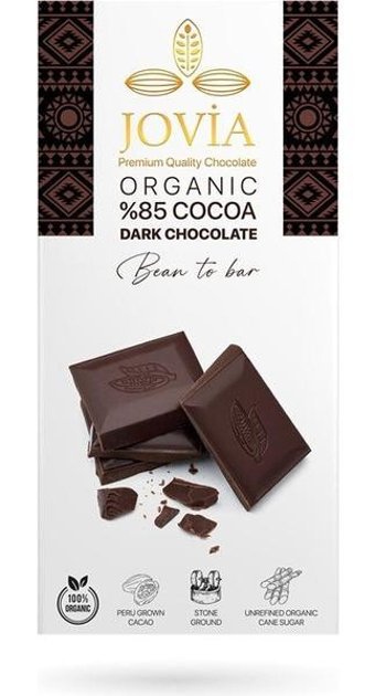 Jovia Organik Bitter Çikolata 85 gr