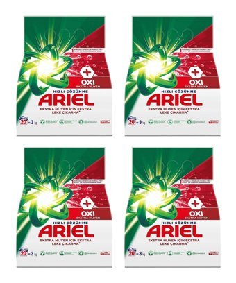 Ariel Renkliler ve Beyazlar İçin 80 Toz Deterjan 12
