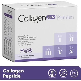 Collagen Forte Premium Tablet Kolajen 90 Tablet