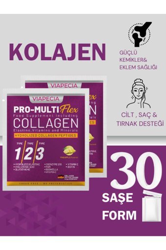 Viapecia Ananas Aromalı Kolajen 30 Saşe