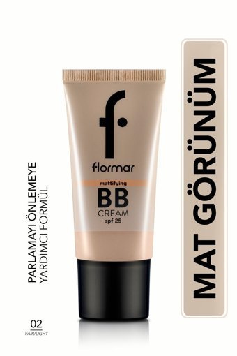 Flormar Mattifying 02 Yağlı Ciltler İçin Suya Dayanıklı BB Krem Orta Ton