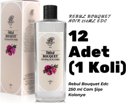 Rebul Buket Cam Şişe Kolonya 250 ml