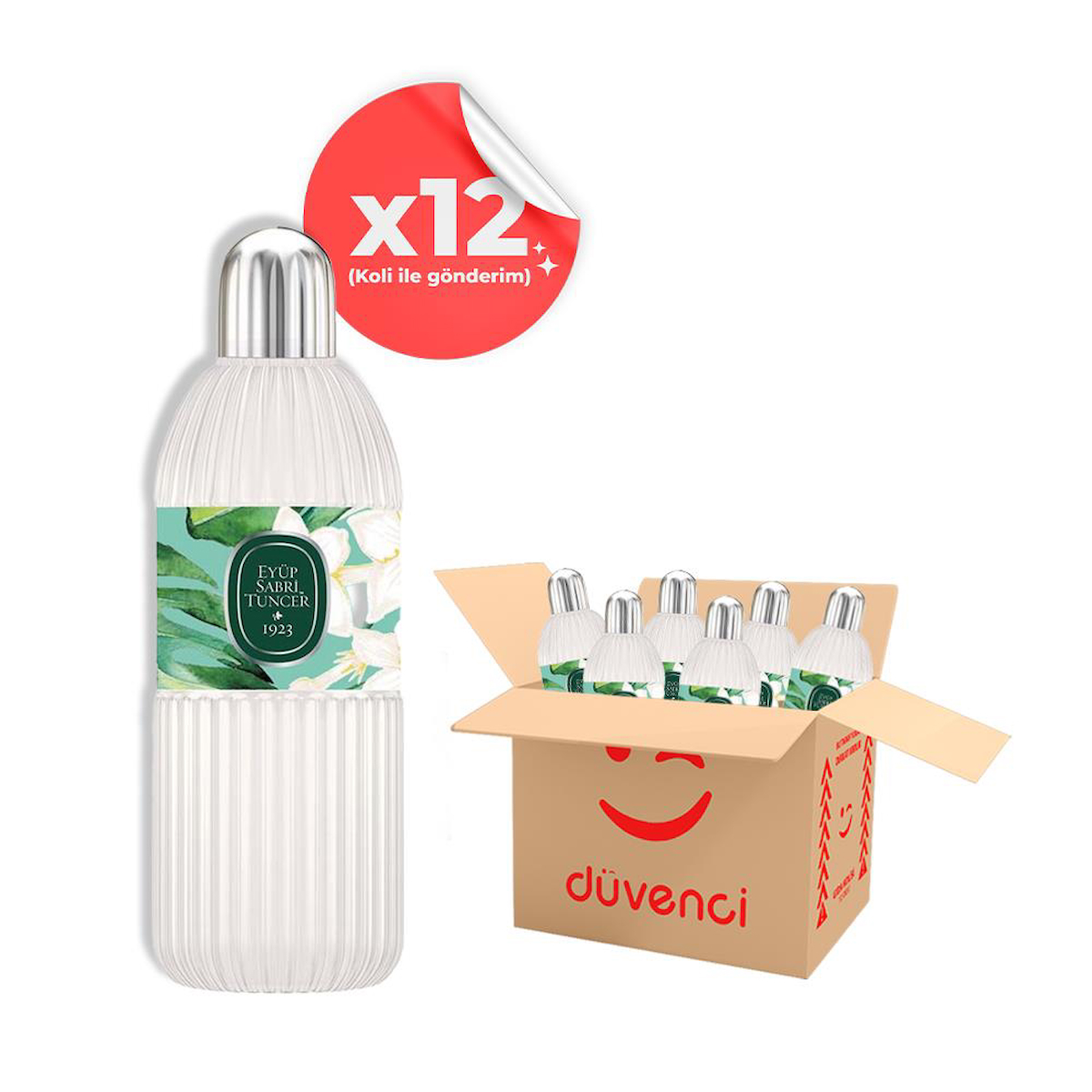 Eyüp Sabri Tuncer Yasemin Cam Şişe Kolonya 12x400 ml