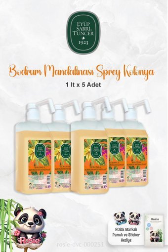 Eyüp Sabri Tuncer Bodrum Mandalinası Plastik Şişe Kolonya 5x1 lt