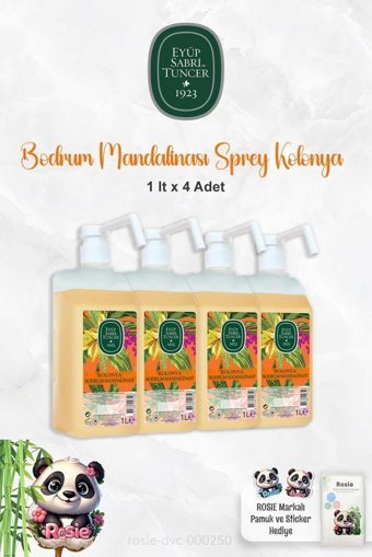 Eyüp Sabri Tuncer Bodrum Mandalinası Plastik Şişe Kolonya 4x1 lt