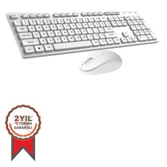 Torima TMK-02 Beyaz Kablosuz Klavye Seti