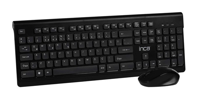 Inca IWS-519 Siyah Kablosuz Klavye Seti