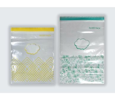 Der Pack Küçük-Orta Çift Kilitli Buzdolabı Poşeti 24'lü