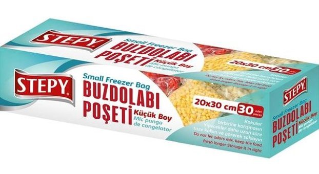 Stepy Küçük Düz Buzdolabı Poşeti 30'lu