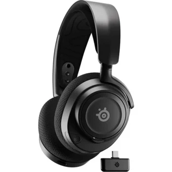 SteelSeries Arctis Nova 7 Gürültü Önleyici Mikrofonlu Kablosuz Kulak Üstü Oyuncu Kulaklığı Siyah