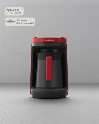 English Home TKM 6002 0.32 lt Su Hazneli 5 Kişilik Berry Türk Kahvesi Makinesi