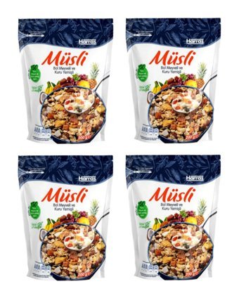 Harras Meyveli-Yemişli Müsli 4x200 gr