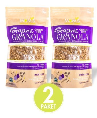 Mom's Natural Foods Glutensiz İncirli-Cevizli Granola 2x300 gr