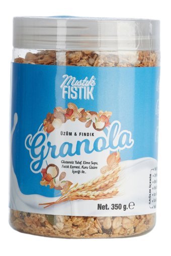 Mıstık Fıstık Glutensiz Fındıklı-Üzümlü Granola 350 gr
