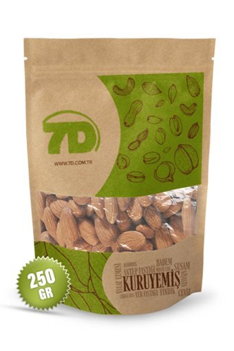 7d Çiğ Tane İçi Badem 250 gr