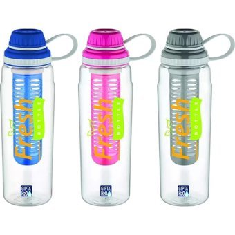 Gıpta Fresh Detoks Çok Renkli Plastik Spor Suluk 800 ml