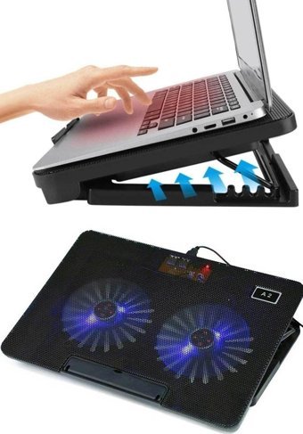 Favors 2 Fanlı Plastik 17 inç Laptop Soğutucu