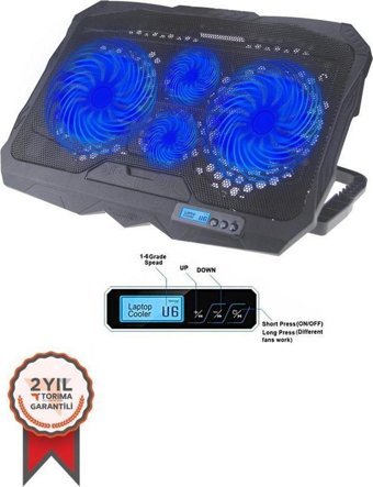 Torima 4 Fanlı Abs 17 inç Laptop Soğutucu